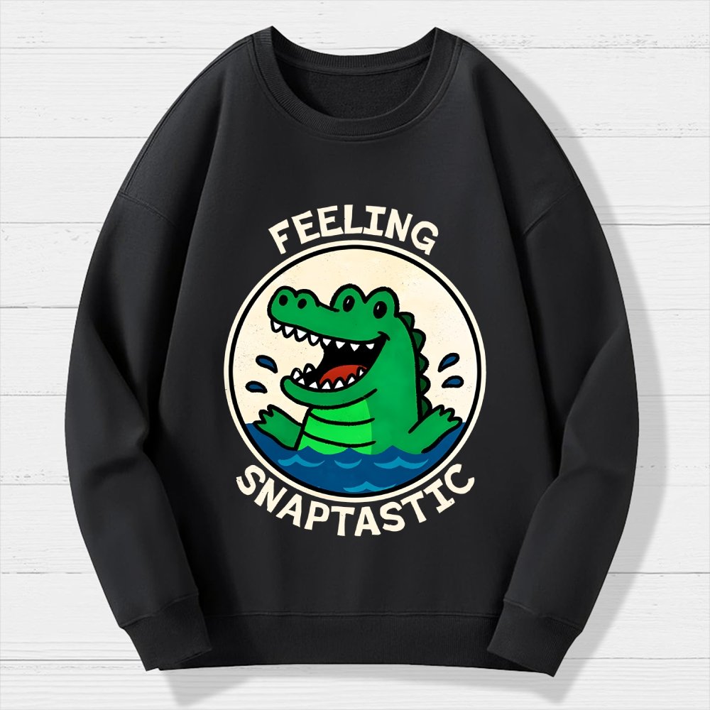 Feeling Snaptastic Geek Cotton Sweatshirt