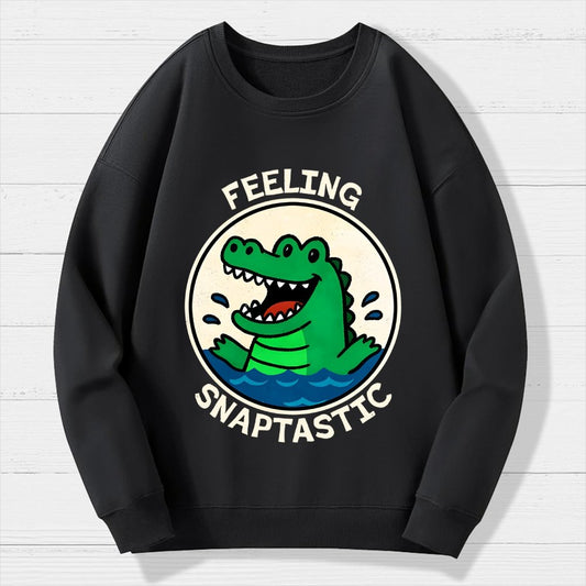 Feeling Snaptastic Geek Cotton Sweatshirt