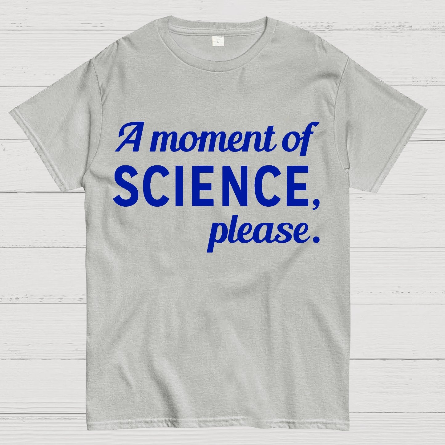 A Moment of Science, Please Geek T-Shirt