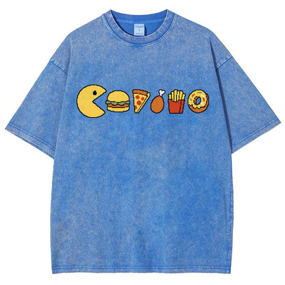 Snack-man Vintage Distressed T-shirt