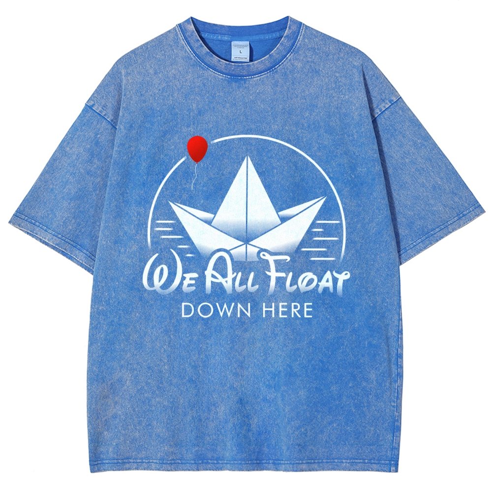 We All Float Vintage Distressed T-shirt