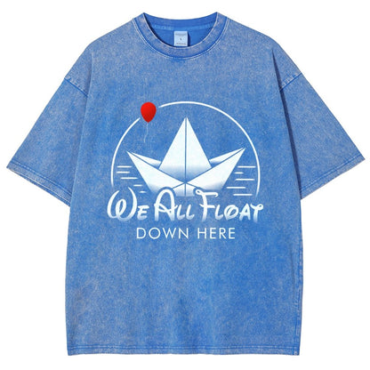 We All Float Vintage Distressed T-shirt