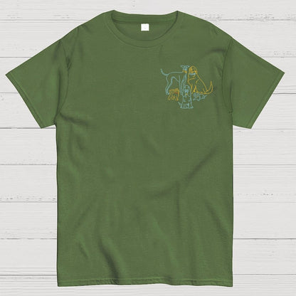 I Like Dogs More Than People Front And Back Printing Geek T-Shirt