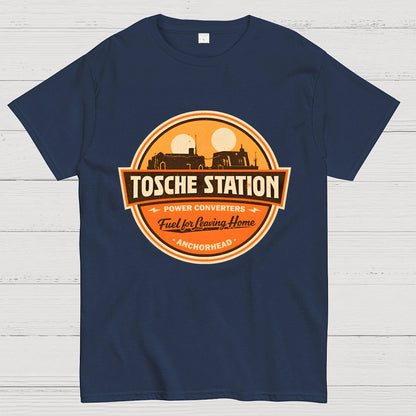 Retro SciFi Fuel Station Badge Geek T-Shirt