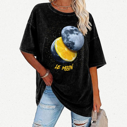 Le Moon - Lemon Moon Vintage Distressed T-shirt