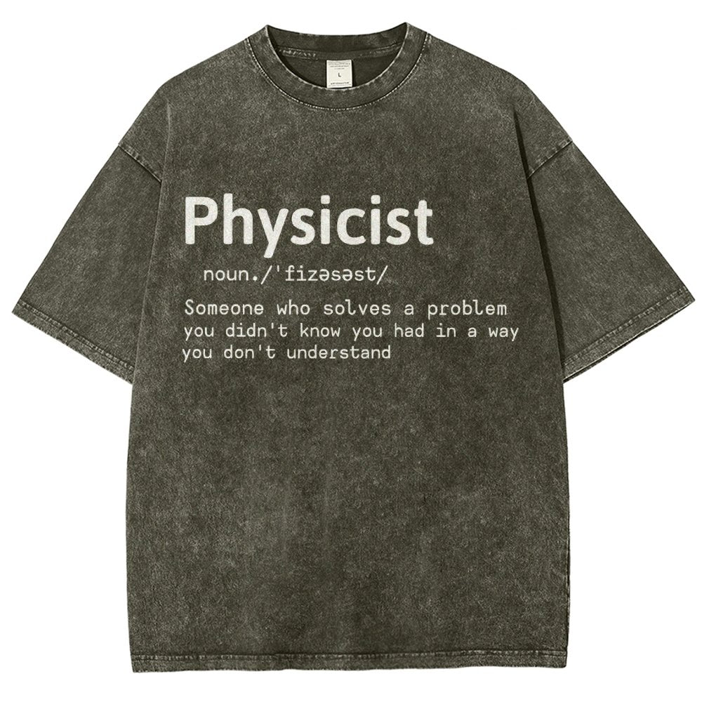 Physics Lover Vintage Distressed T-shirt