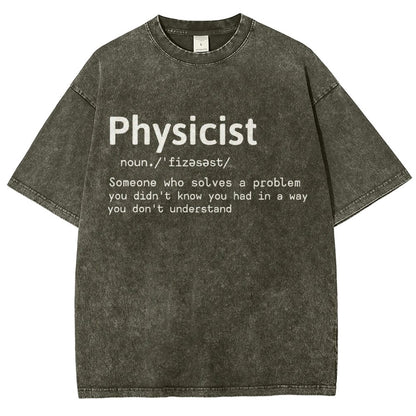 Physics Lover Vintage Distressed T-shirt