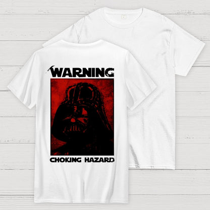 Warning Choking Hazard Back Printing Geek T-Shirt