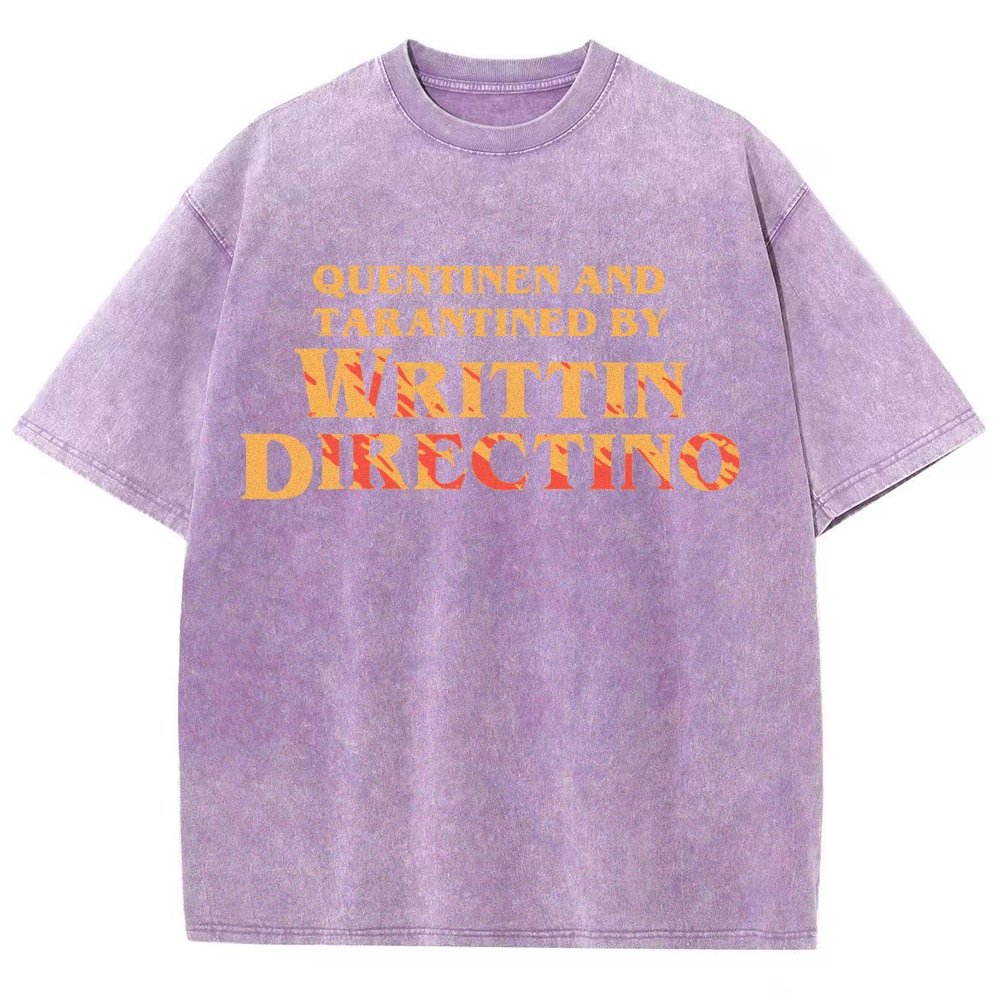 Writtin Directino Vintage Distressed T-shirt