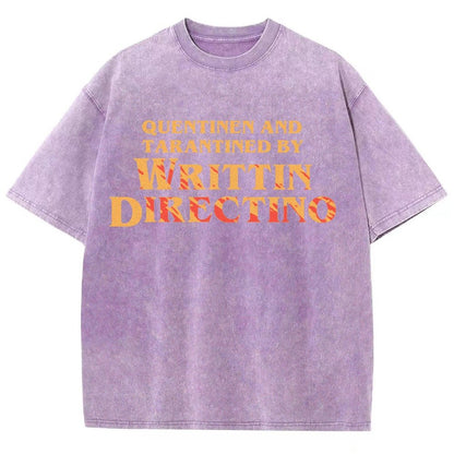 Writtin Directino Vintage Distressed T-shirt