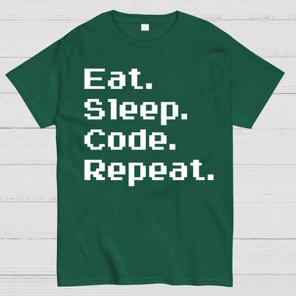 Eat Sleep Code Repeat Geek T-Shirt