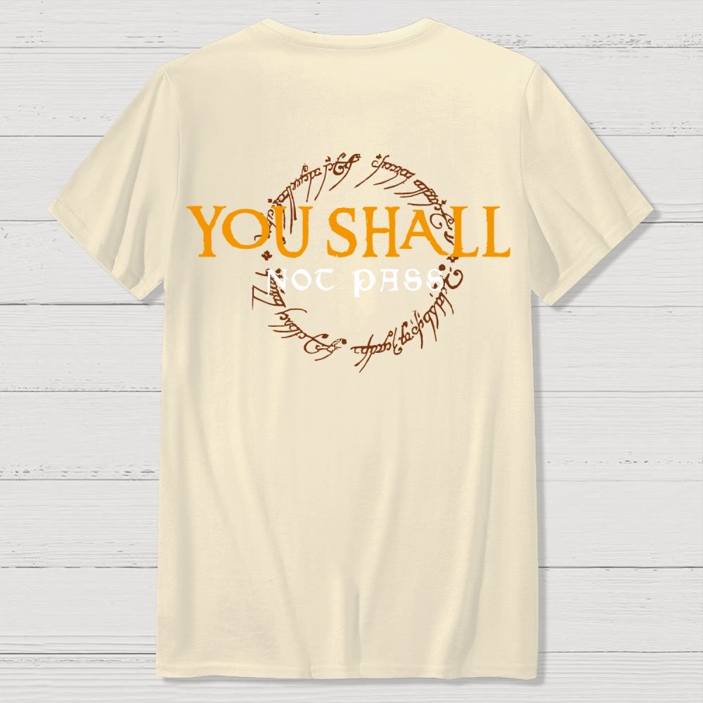 You Can't Cross  Front And Back Printing Geek T-Shirt