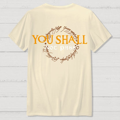 You Can't Cross  Front And Back Printing Geek T-Shirt