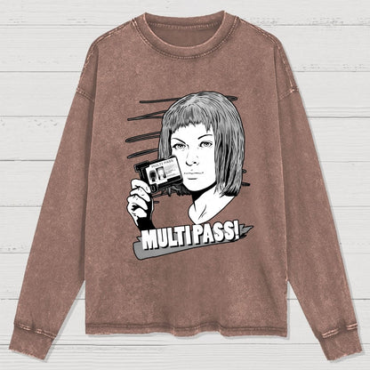 MULTIPASS! Washed Long Sleeve Tee