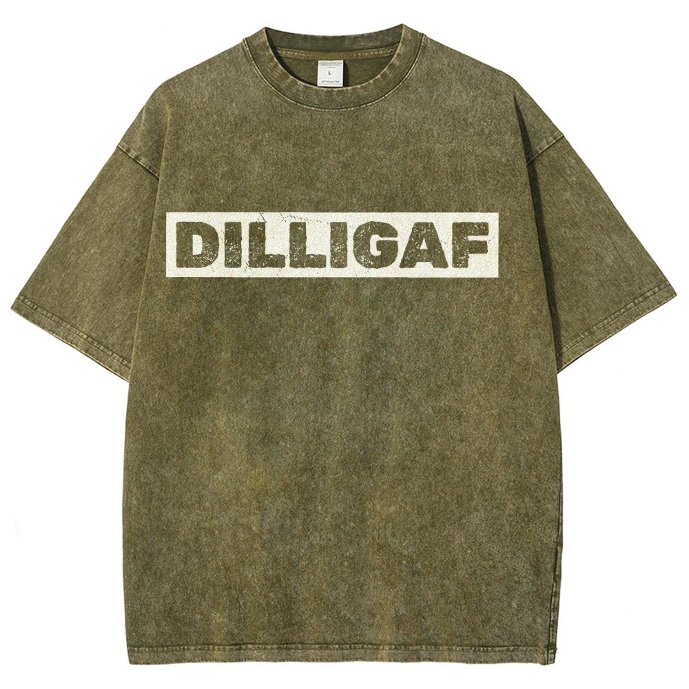 DILLIGAFF - Do I Look Like I Give A F... Vintage Distressed T-shirt