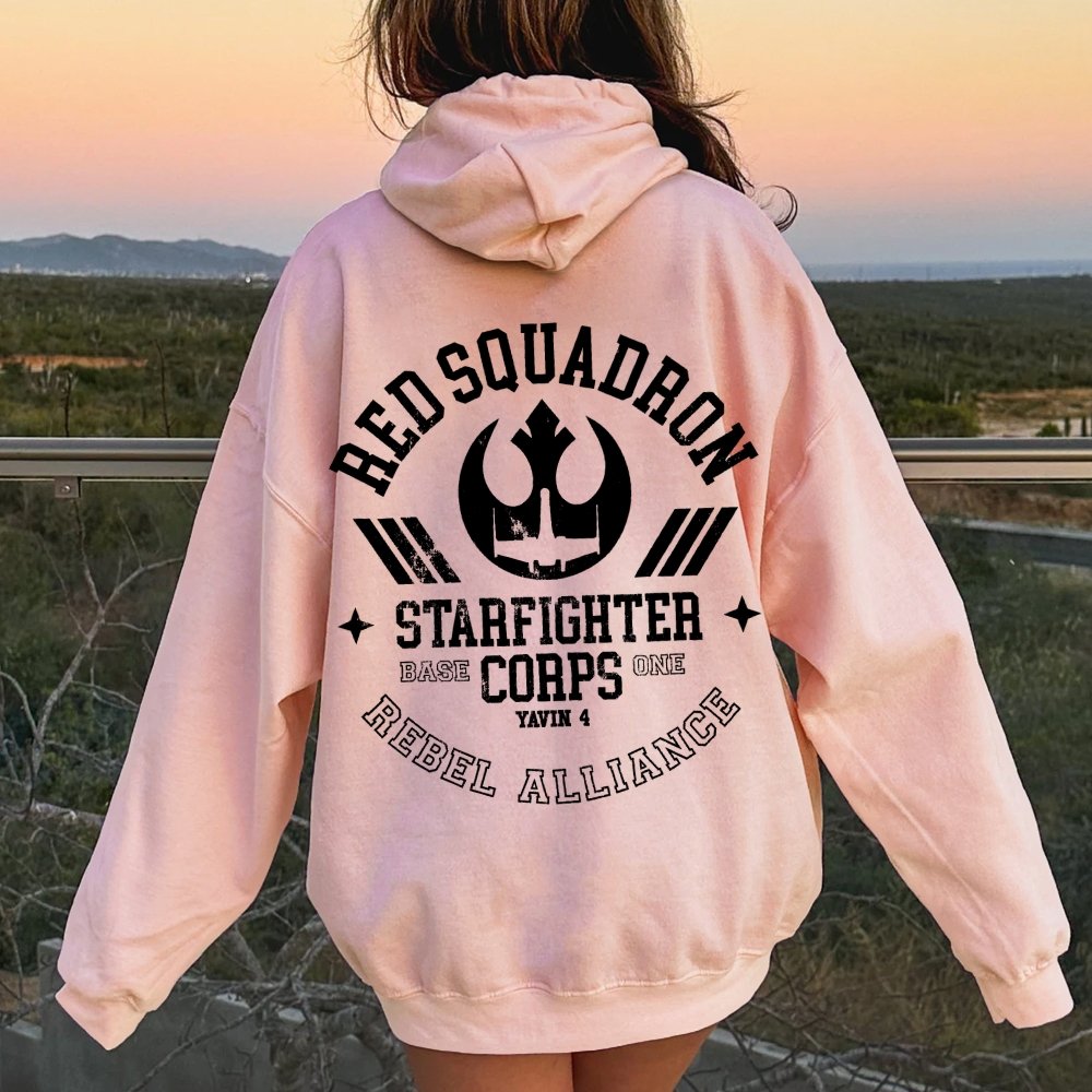 Red Team Base One Printed Back Unisex Cotton Hoodie