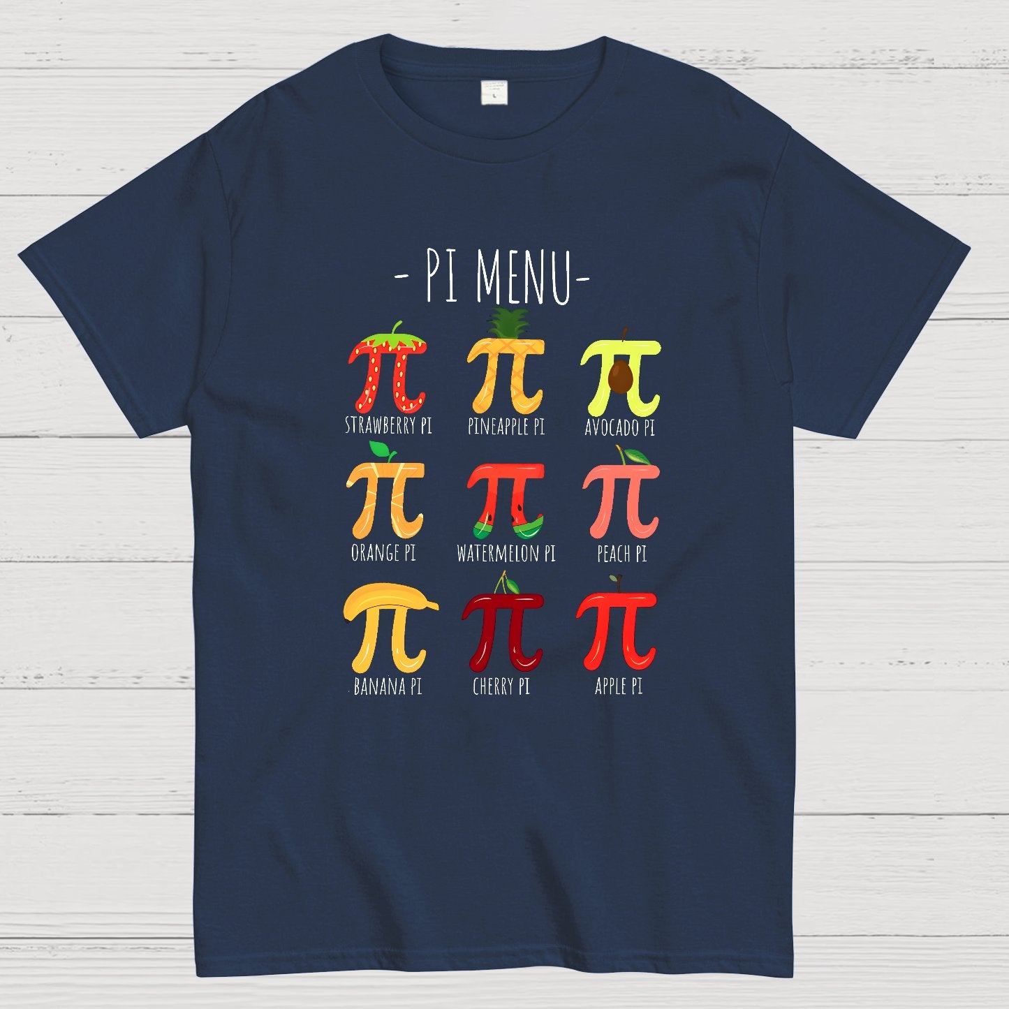 Pi Menu Math Teacher Nerd T-Shirt