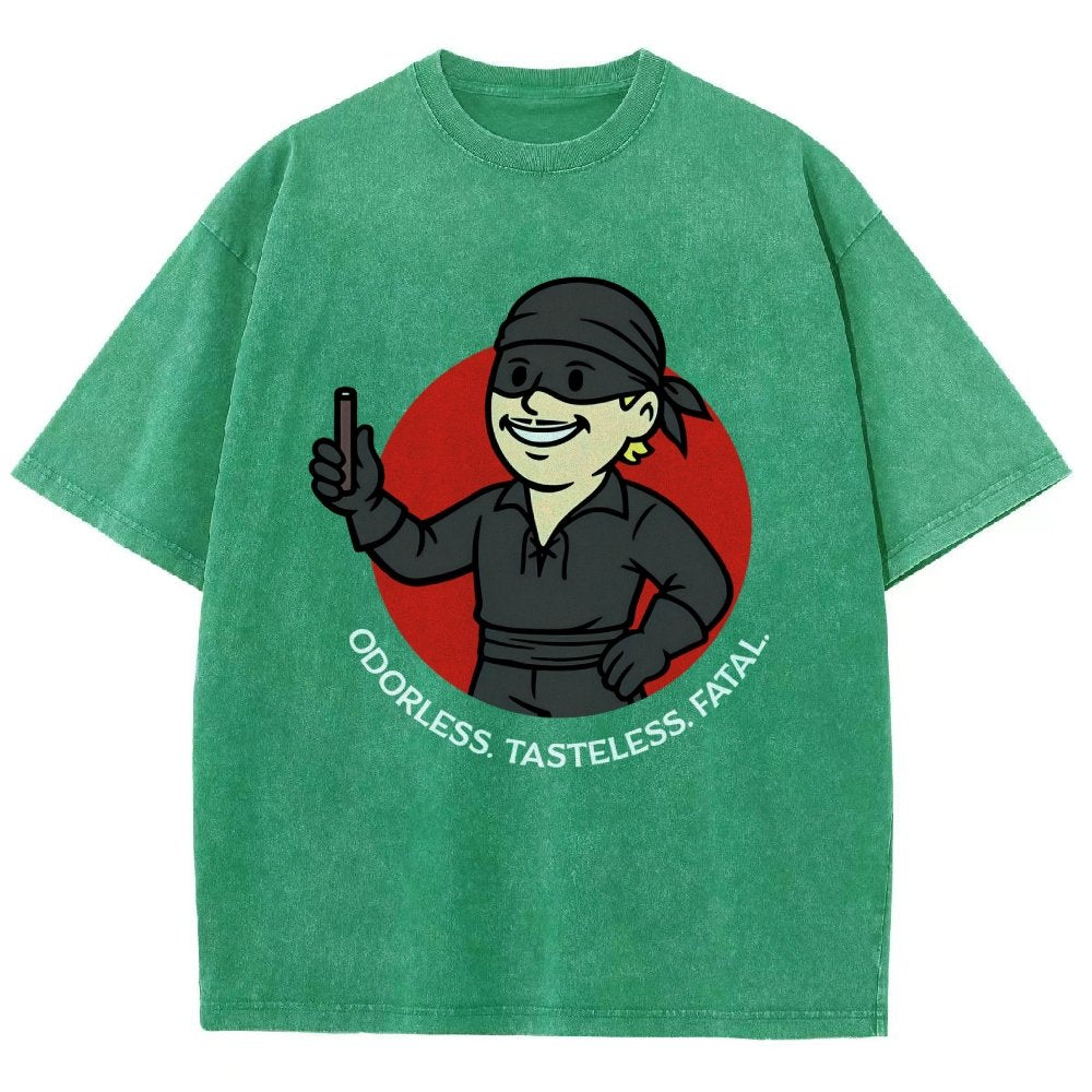 Odorless Tasteless Fatal Vintage Distressed T-shirt