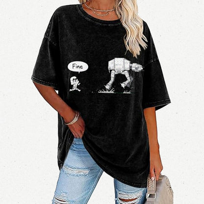 Empire Robot Dog - Space Battles Vintage Distressed T-shirt