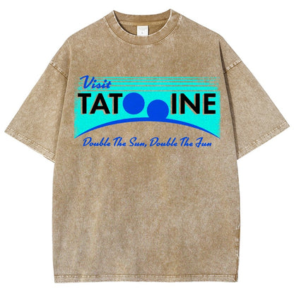 Double The Sun  Double The Fun Vintage Distressed T-shirt