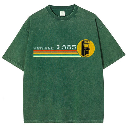 1985 Video Game Vintage Retro Arcade Classically Trained 80s Vintage Distressed T-shirt