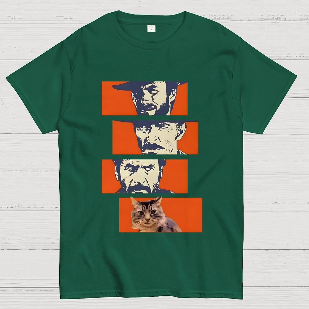 Buono Brutto Cattivo And Cat Geek T-Shirt
