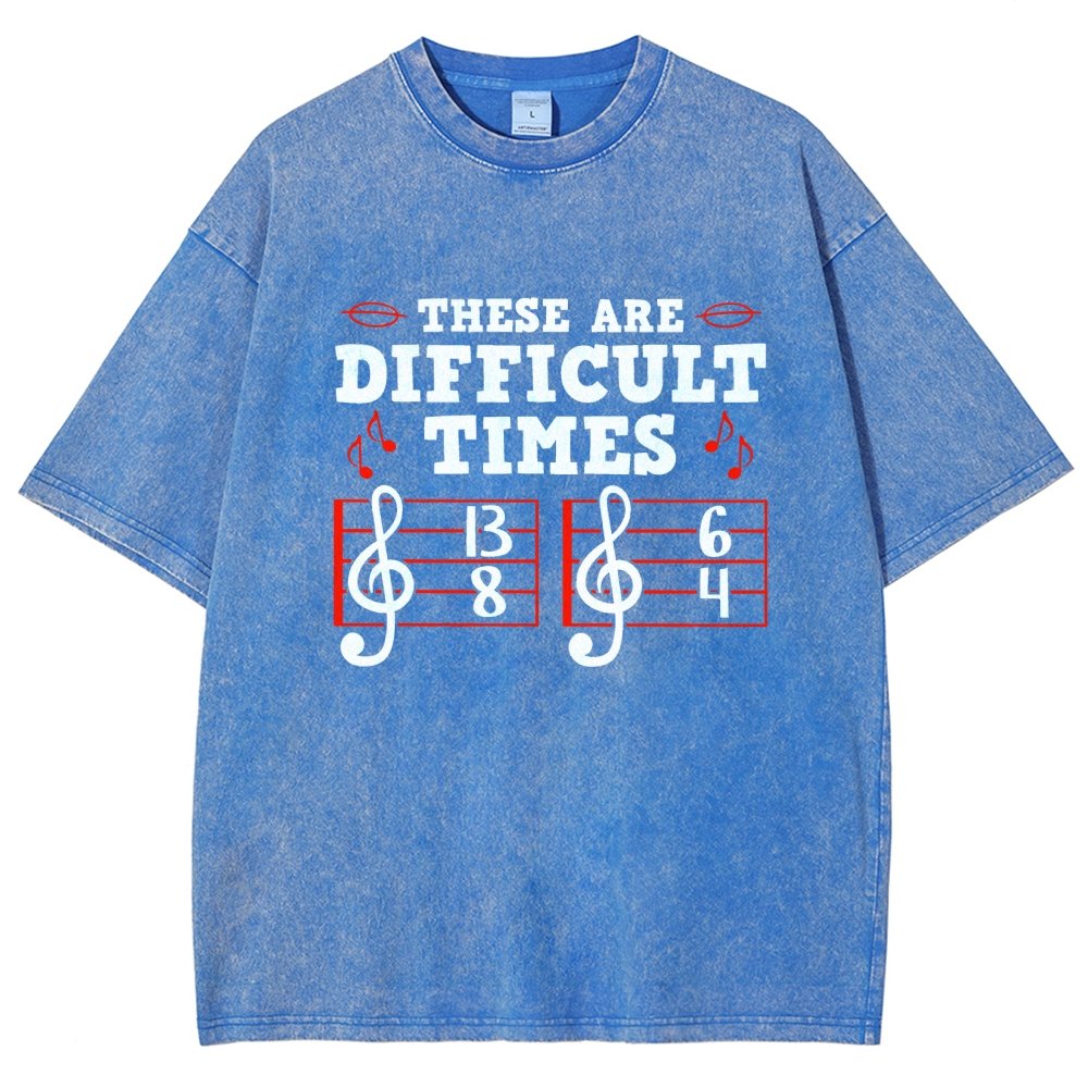 These Are Difficult Times Vintage Distressed T-shirt