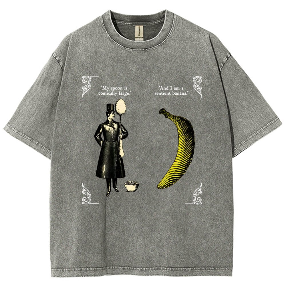 The Olde Joke Of A Big Spoon And A Banana Vintage Distressed T-shirt