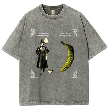 The Olde Joke Of A Big Spoon And A Banana Vintage Distressed T-shirt