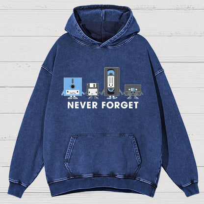 Never Forget Vintage Distressed Hoodie