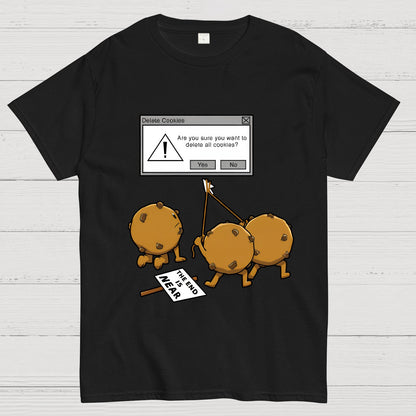 Funny Computer Nerd Geek Cookies Pun Wordplay Nerd T-Shirt