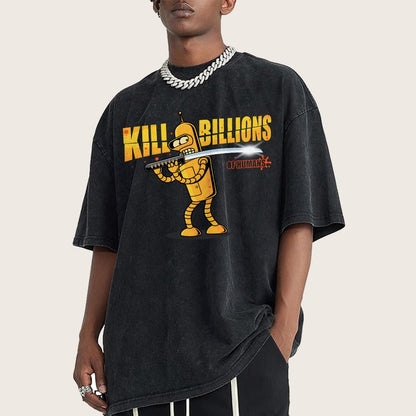 Kill Billions Vintage Distressed T-shirt