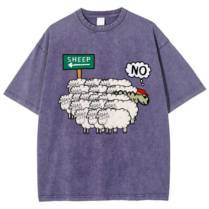 Don’T Be A Sheep Vintage Distressed T-shirt