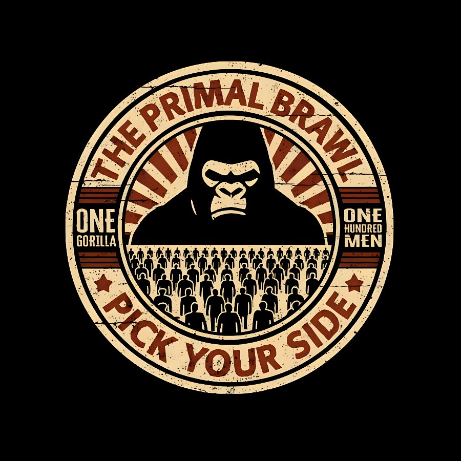 100 Men vs 1 Gorilla Geek T-Shirt
