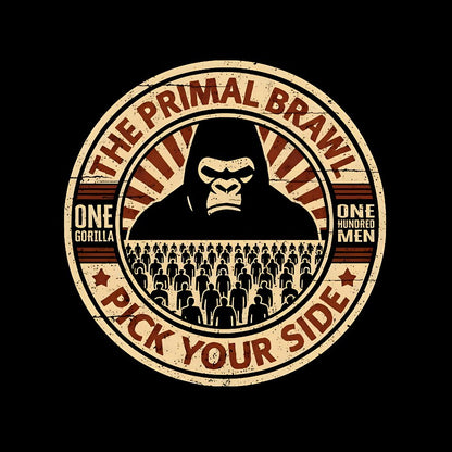 100 Men vs 1 Gorilla Geek T-Shirt