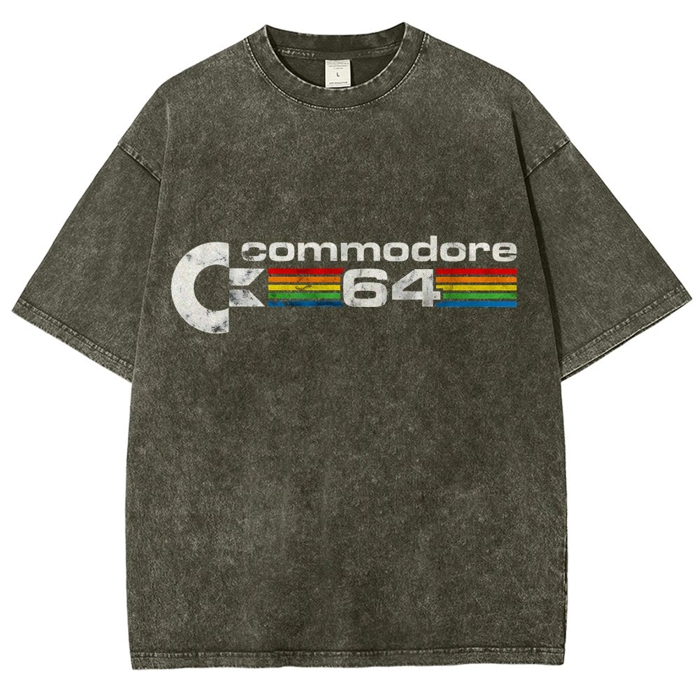 Commodore 64 Retro Vintage Distressed T-shirt