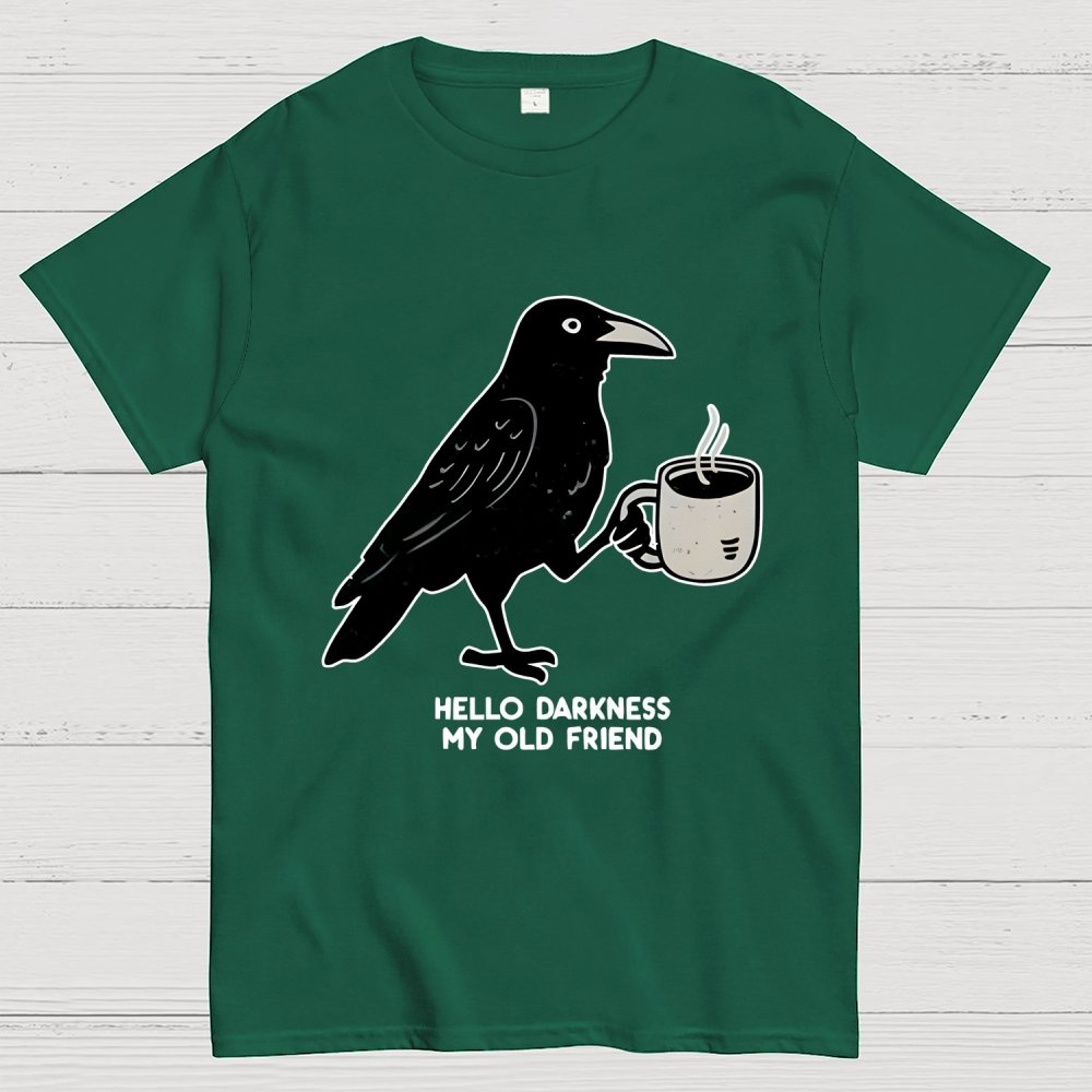 Raven Crow Coffee Unisex Geek T-Shirt