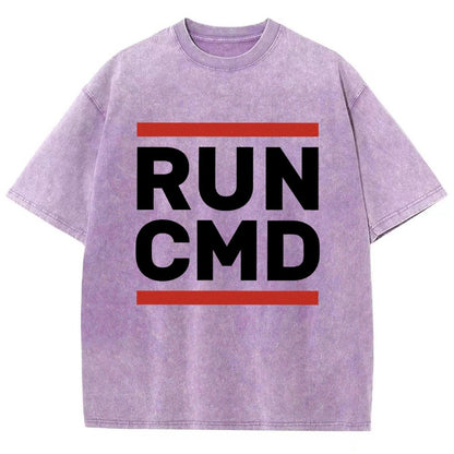 RUN CMD Vintage Distressed T-shirt