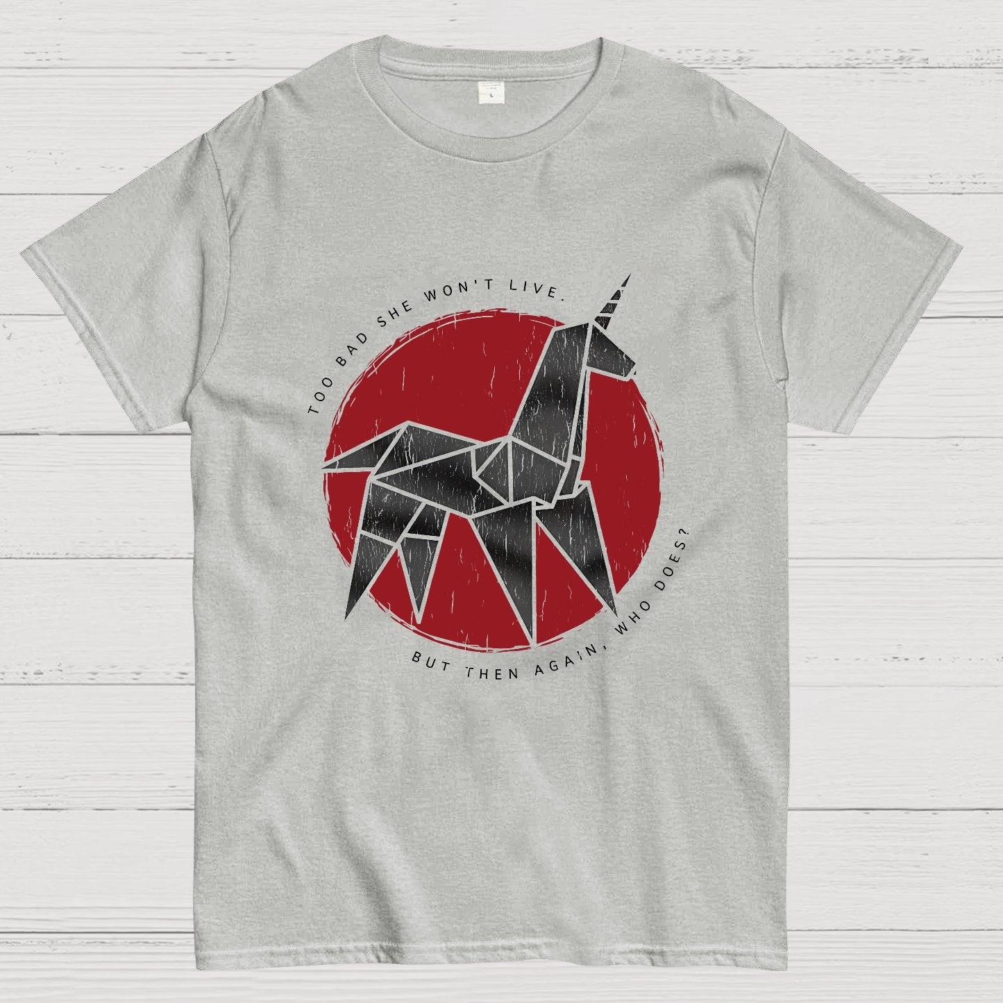 Origami Unicorn Geeky T-Shirt