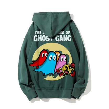 The Adventures Of Ghost Gang Printed Back Cotton Hoodie