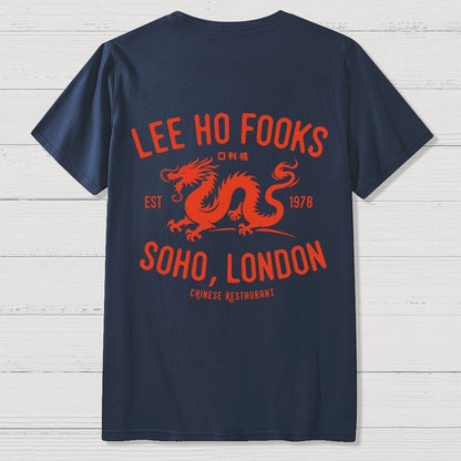 Lee Ho Fooks Vintage Resto Back Printing Geek T-Shirt