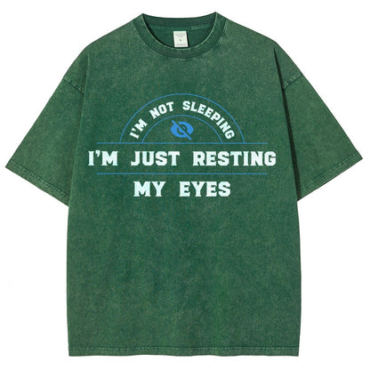 Just Resting My Eyes Vintage Distressed T-shirt
