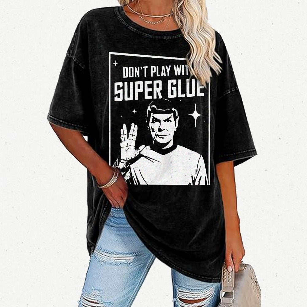 Don't Play With Superglue Vintage Distressed T-shirt