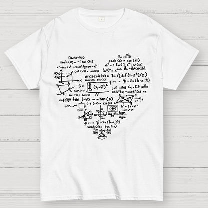 Math Heart, Valentine's Day Nerd Geek T-Shirt