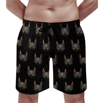 Vintage Cat Geek Shorts