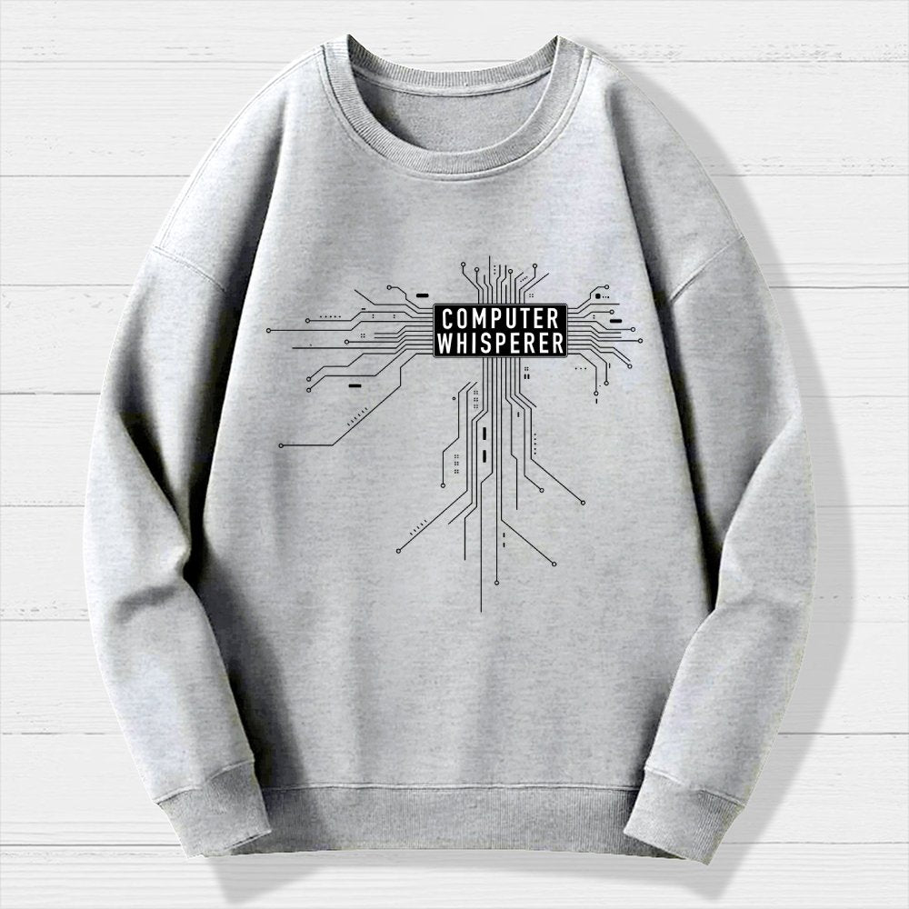 Computer Whisperer Geek Cotton Sweatshirt