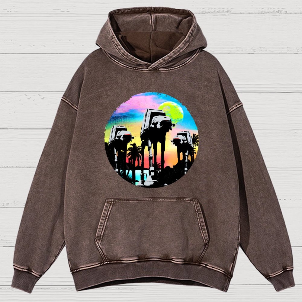 Retro Walker Adventure Vintage Distressed Hoodie