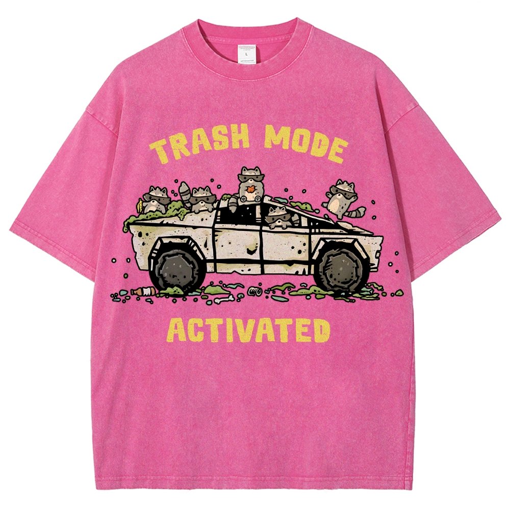 Trash Mode Activated Vintage Distressed T-shirt