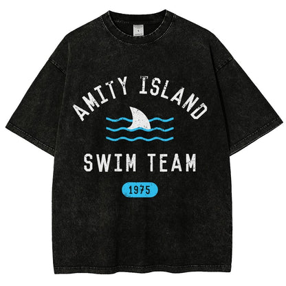 Sunny Bay Swim Team Vintage Distressed T-shirt