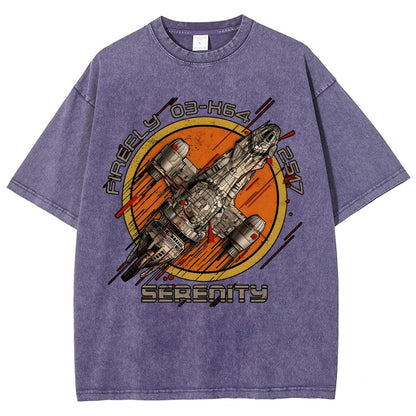 Space Explorer Vintage Distressed T-shirt